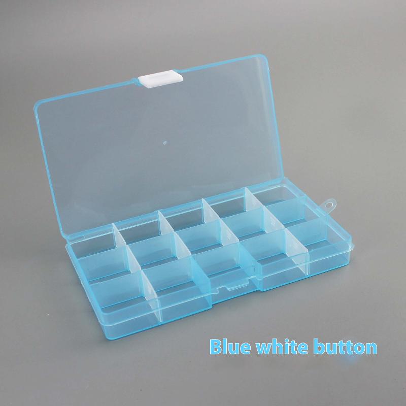 - 1/3PCS Practical Compartment Plastic Storage Box 24 Grids Parts Organizer Box Jewelry Bead Screw Holder Case Display Container