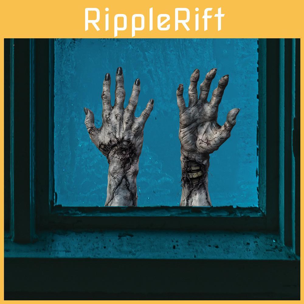 Arm Halloween Horror Uv Static Glass Window Display Home Decor Wall Stickers