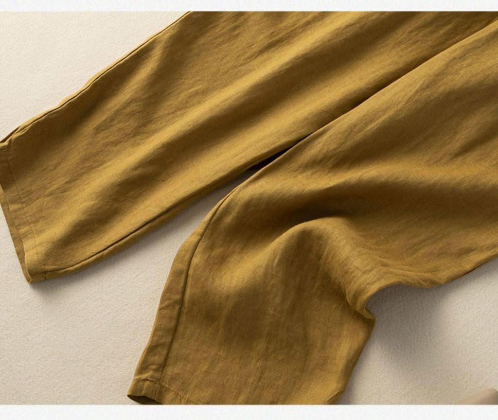 Women's Retro Embroidered Cotton-Linen Carrot Pants: 2024 Loose Harem Style for Spring, Summer, and Autumn