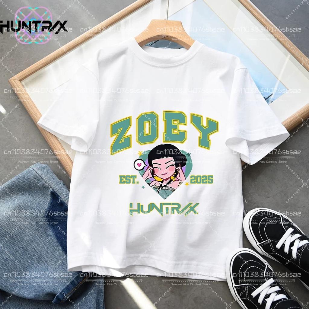Saja Chlapecké tričko Anime Kpop Lovci démonů Dětská trička Dětské oblečení 2025 Nové Letní Ležérní Chlapci Dívky Topy s krátkým rukávem