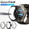 Glass+Case for Amazfit Balance Ultra Tempered Glass Screen Protector & Hard PC Protective Bumper for Amazfit Balance Ultra