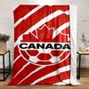 Canada Soccer Logo on Red and White Design Flannel blanket for bedroom, living room, sofa, and nap sofas