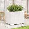 VidaXL Planter White 90x60x72 Cm Solid Pine Wood, Outdoor Planter, Flower Box, Tomato Planter, Planter of 3282645
