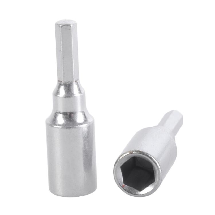 Transducer Adapter 1/4inch Hex 6.35mm To 4mm Magnetic Adapter Sleeve Socket For Screwdriver Drill Bit Electronic