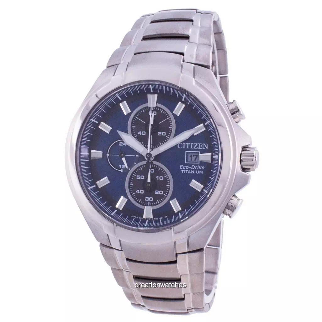 

Мужские часы Citizen Super Titanium Chronograph Eco-Drive CA0700-86L 100M синий