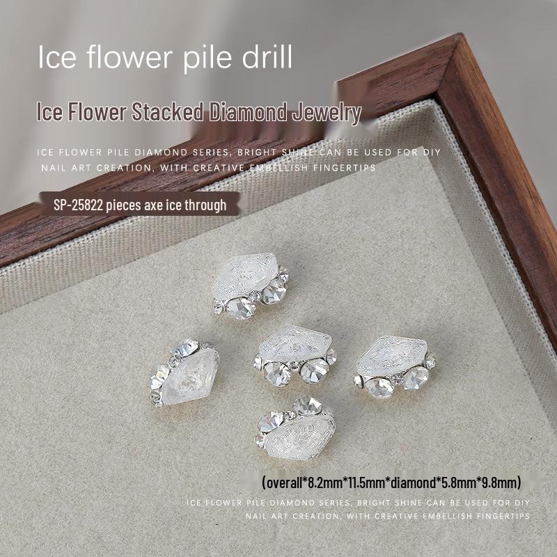 

Набор для нейл-арта с бриллиантами «Ледяной цветок»: Квадрат, Прямоугольник, Овал, Капля воды, Топор, Неправильные формы (2 куска)