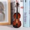 Miniature Violin Model Miniature Instruments Wooden Miniature Violin Model Mini Musical Instrument Model Ornaments With Gift Box
