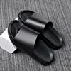 Neue Echtleder Hausschuhe Herren Dicke Sohlen Rutschfeste Flip-Flop Sandalen für Herren Mode Lässig Schwarze Sommerschuhe Herren