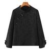 Women's Long Sleeve Chinese Style Velvet Top for Spring/Autumn