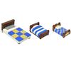 City Furniture Bed Series Creative Bricks TV Kitchen Bedroom Bathroom Parts Basketball Stand DIY Kits Kids Toys Building Blocks