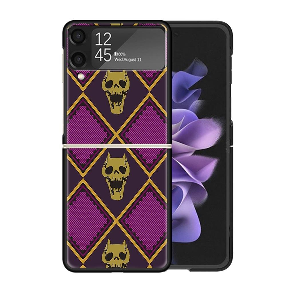 

JoJo Adventure Killer Queen Clear Phone Case For Samsung Z Flip 7 6 5 4 3 Galaxy ZFlip7 ZFlip6 ZFlip5 ZFlip4 ZFlip3 5G Print Cov Samsung Z Flip 6