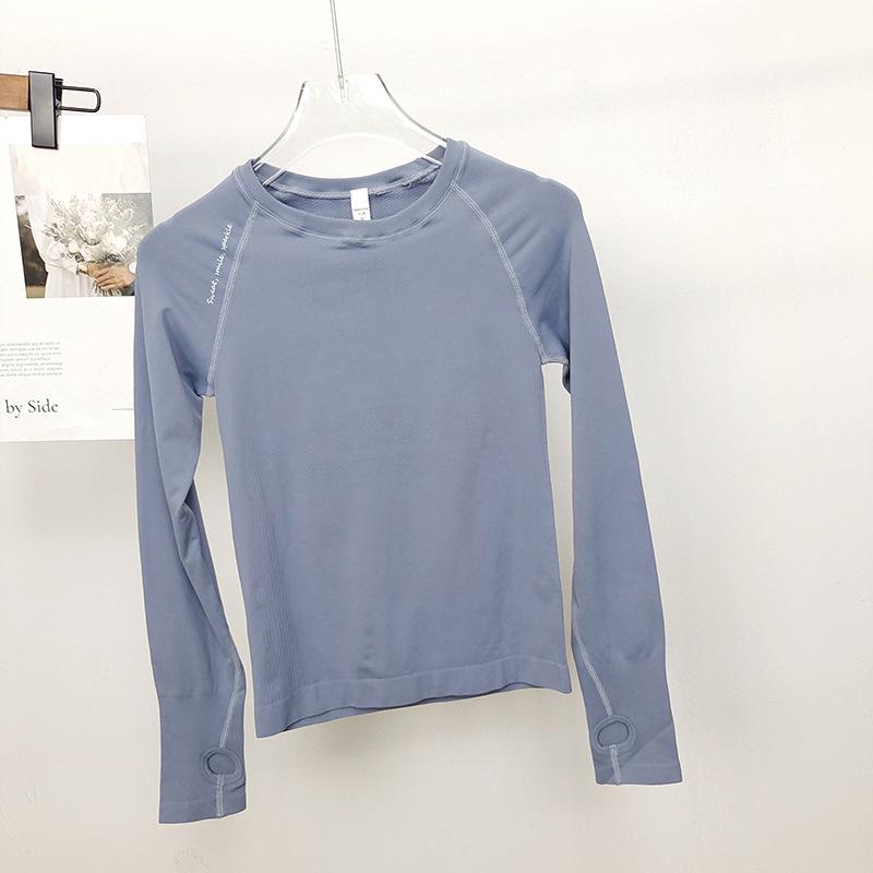 Top Yoga și Alergare cu Mânecă Lungă, Seamless, Foarte Elastic