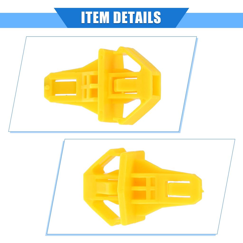 VekAuto 20pcs Bumper Clips Bumper Fender Fasteners Clips Rivet Retainers for Ho Nda CRV 2.4L 2012-2014 Nylon Yellow Retainer Fastener