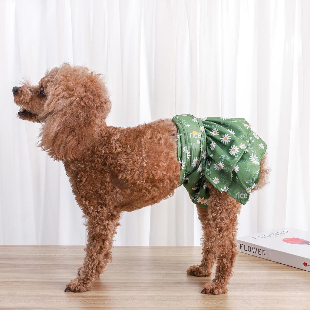 Plaid Washable Safety Diapers for Small Dogs