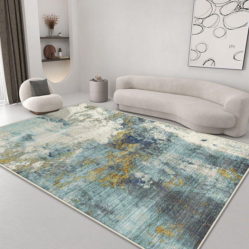 Nordic Abstract Style Carpets for Living Room Ink Wash Modern Decoration Bedroom Non-slip Rug Lounge Coffee Tables Washable Mat