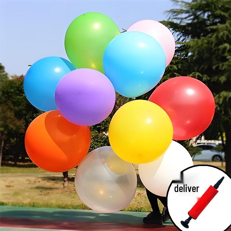 18-Inch Thickened Explosion-Proof Round Balloon for Kids - Lawn, Park, and Decoration Use