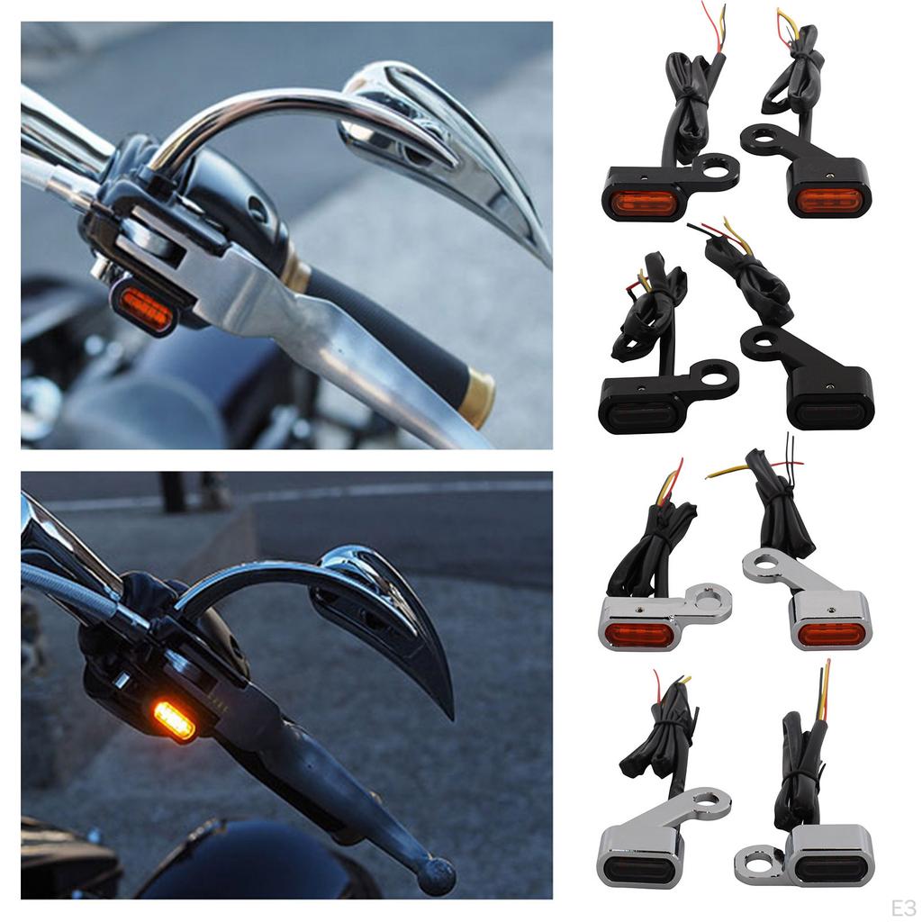 1 Pair Motorcycle LED Turn Signal Indicator Blinker Running Light Lamp Fit for 2004 883 1200