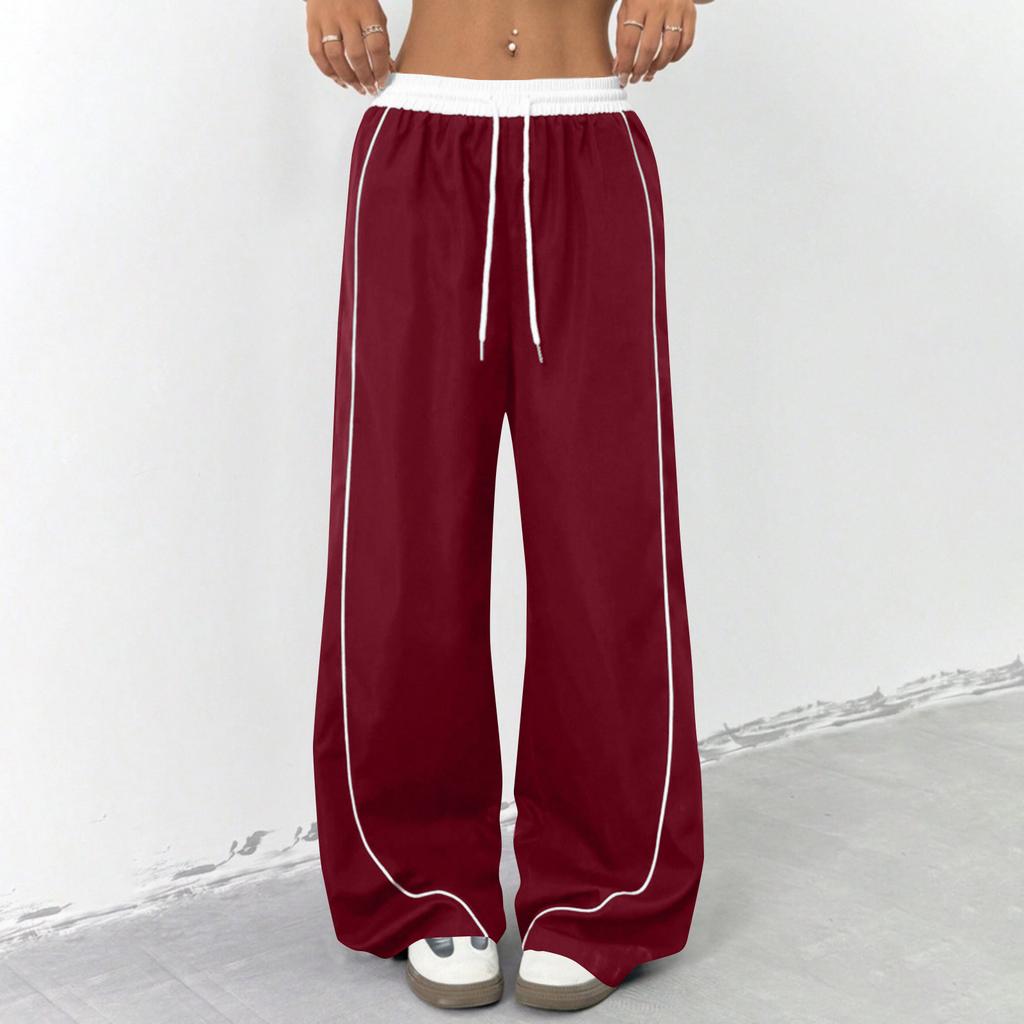 Women's Waterproof Quick Drying Paratrooper Pants, Wide Leg Pants, Solid Color Casual Sports Pants