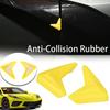2PCS Yellow Rubber Car Door Edge Guard Pads Protector For Corvette C8 2020-2024