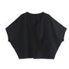 T-shirt casual larga vintage a maniche corte da donna per l'estate