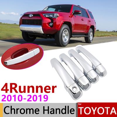 Pro Toyota 4Runner 4 Runner N280 2010~ Chromové kryty klik dveří Příslušenství do auta Nálepky Ozdobná sada 2011 2013 2015 2017