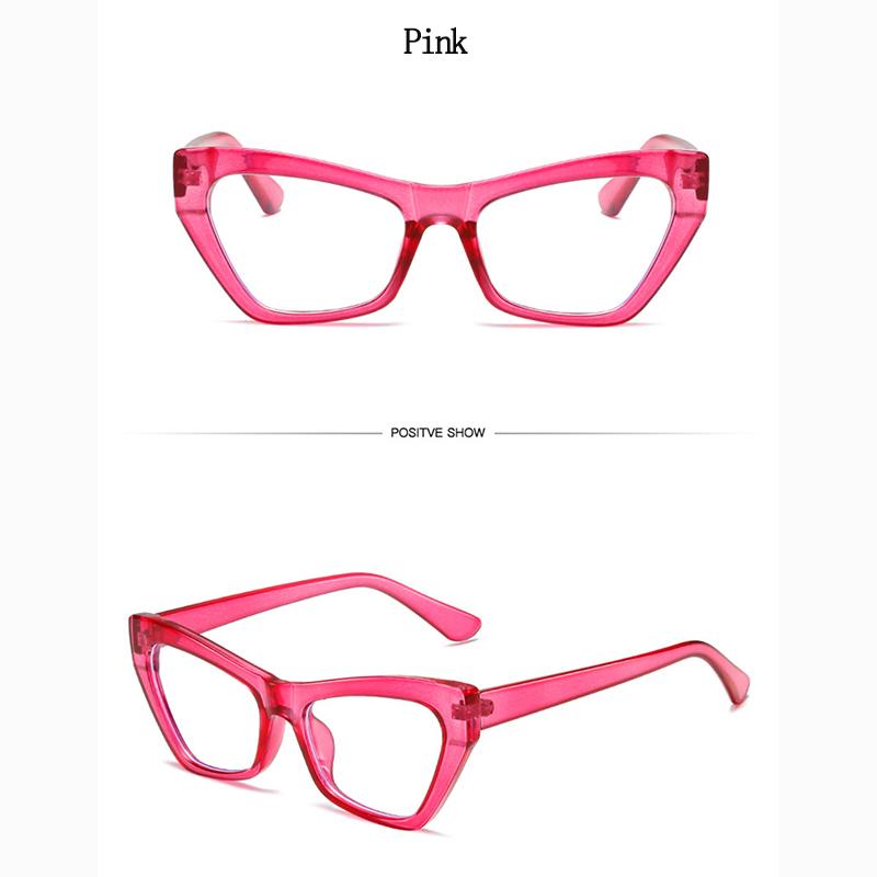 Kadınlar İçin Yeni Kedi Gözü Gözlükleri Mavi Işık Önleyici Şık Dekoratif Gözlük