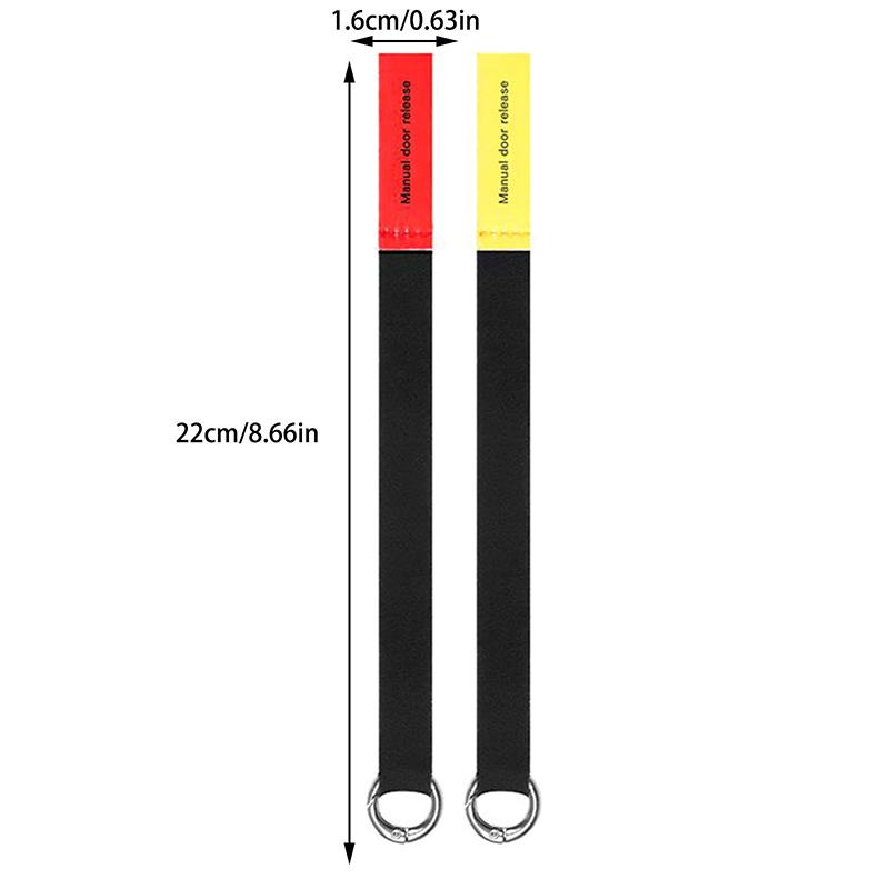 2/4Pcs Car Rear Door Emergency Safety Rope Rear Door Mechanical Switch Emergency Handle For Model 3 Model Y 2022 2023
