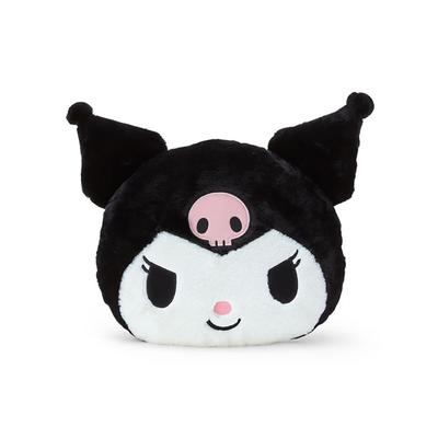 Sanrio Kuromi 272639 Face-Shaped Cushion, Small,