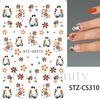 New Nail Art Stickers Halloween Cartoon Scar Pumpkin Bat Spider Web Adhesive Nail Sticker