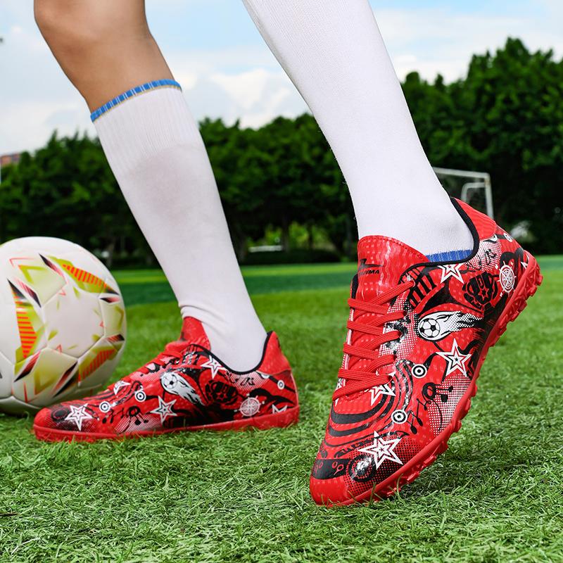 31-44 Men's Football Boots Rubber Soft Soled Outdoor Children's Youth Football Shoes Boys and Girls Competition Professional Training Football Shoes
