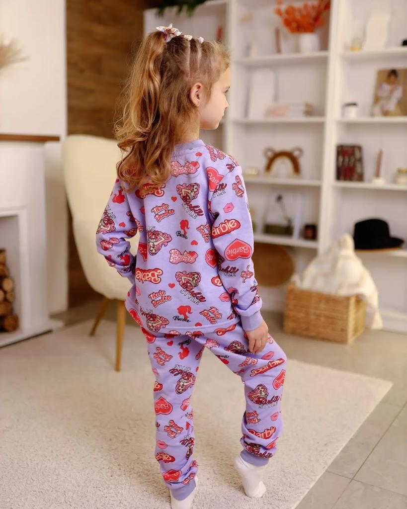 Girls’ Cotton Pajama Set – Long Sleeve Top & Pants, Gentle On Skin, Demi-season, 6076-024-7 HC