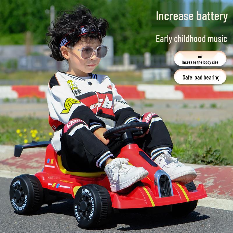 Go-Kart Elétrico Infantil: Passeio de Quatro Rodas para Crianças de 1 a 3 Anos