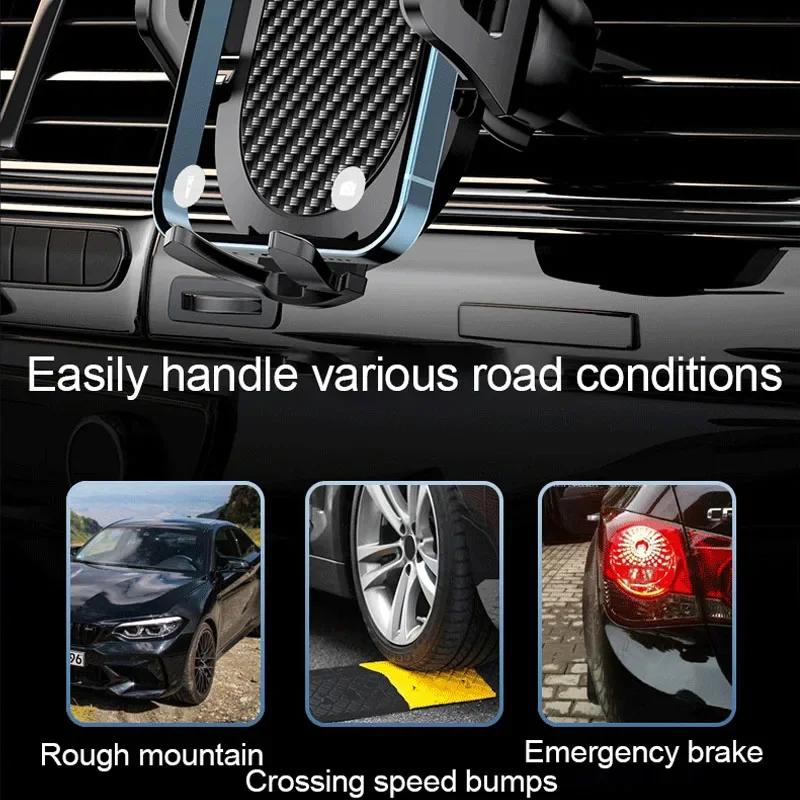 Flexible 360° Rotating Car Phone Holder - Universal Dashboard, Air Vent & Windshield Mount for iPhone & Android Smartphones