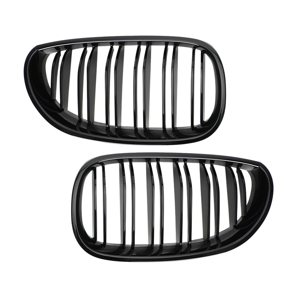 Glossy Black Front Sport Kidney Grille ABS For 04-2009 BMW E60 E61 M5 520i 530i