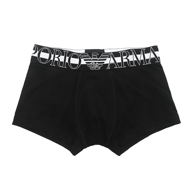 

Emporio Armani Ss23 Полосатые Боксеры с Логотипом-Буквой и Жаккардовой Отделкой Мужское Нижнее Белье Черный 111389-3R516-00020 M