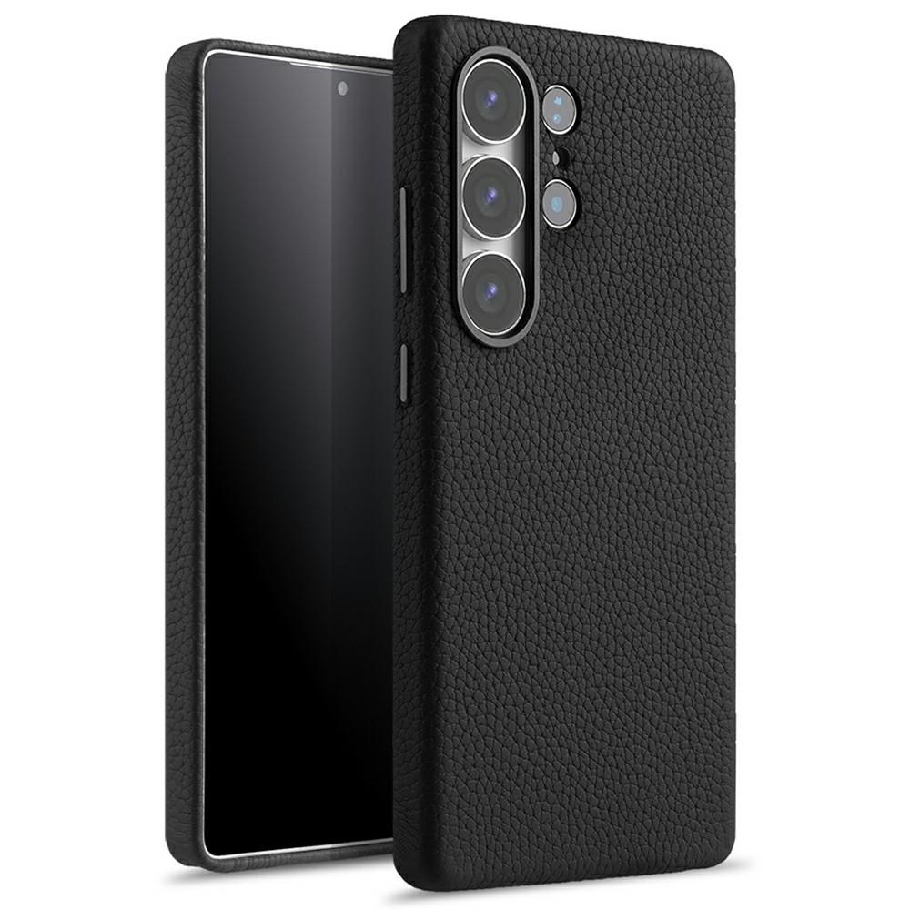 

MELKCO Для Samsung Galaxy S25 Ultra Чохол Натуральна Коров яча Шкіра + ПК Протиударна Задня Кришка Телефону B
