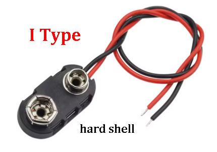 9V Battery Connector Power Clips DC Jack Male Female Alligator Snap Adapter Wire Holder Cable With PH2.0/XH2.54 wire