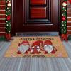 40*60cm Christmas Door Mat New Year Nonslip Entryway Floor Rug Floor Decoration Cartoon Pattern Pad Letters Doormat Home Carpet