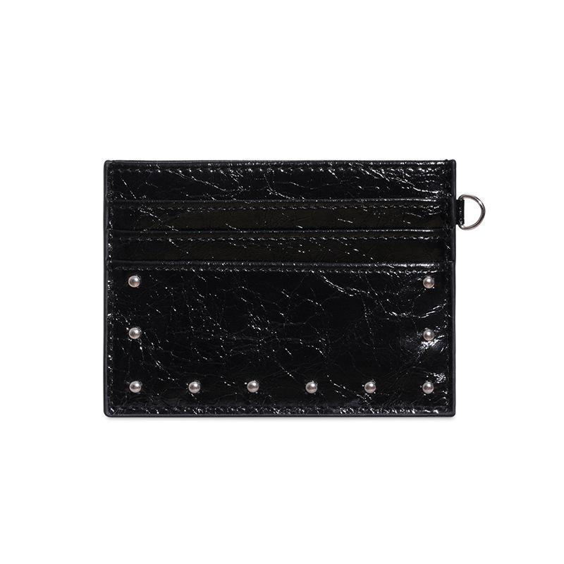 Ultra-dünner Mini-Kreditkartenhalter für Damen, kleine PU-Leder-Geldbörse, schlank, mit mehreren Kartenfächern, kompakte Münzbörse