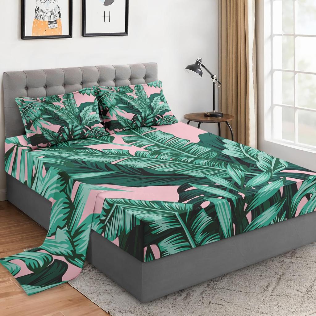 Wild Forest Animal Pattern Sheet Four-Piece Bedding Set Bedroom Dormitory Bedding Decoration