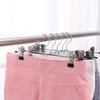 5pcs New Retractable Metal Trouser Rack Windproof with Adjustable Clips Pants Drying Hangers Non-Slip Closet Storage Racks