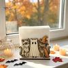 Thick Wood Napkin Storage Halloween Wooden Holder for Dining Table, Paper Towel Holder, Table Decorations Autumn Freestanding Tissue Dispenser