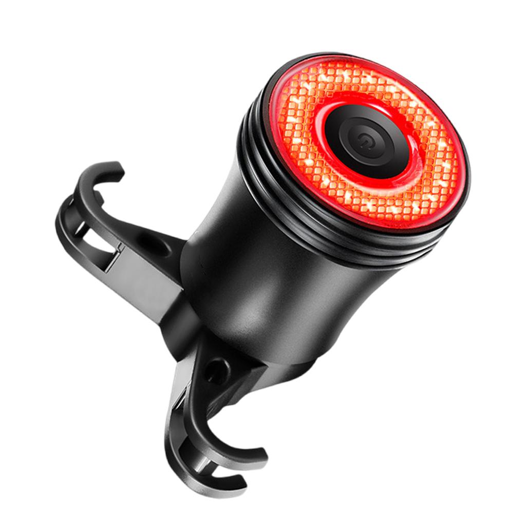 Smarted Brake Sensing Rear Light Rechargeable Waterproofed Bicycles Rear Light for Road and Mountain Bikes