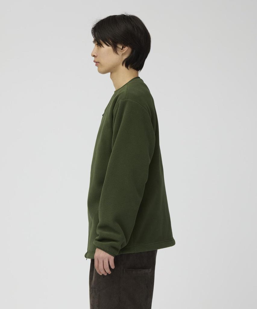 Snow Peak Fleece Cardigan CHARCOAL L Water-Repellent (Water-repellent, Lightweight, Warm)