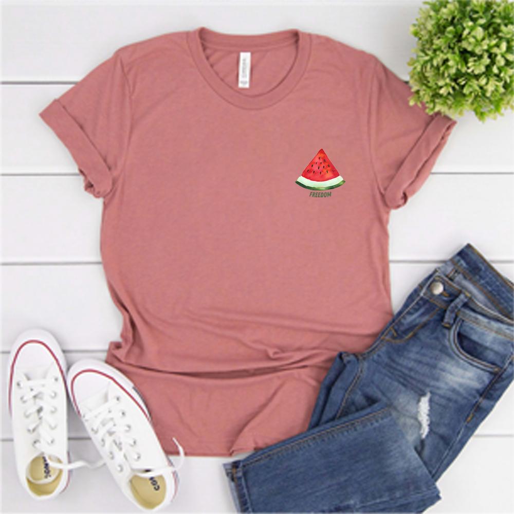 Funny Freedom Watermelon Tshirt You Will Never Walk Alone Shirt Watermelon Graphic Shirts Cute Watermelon Tee Unisex Tshirts