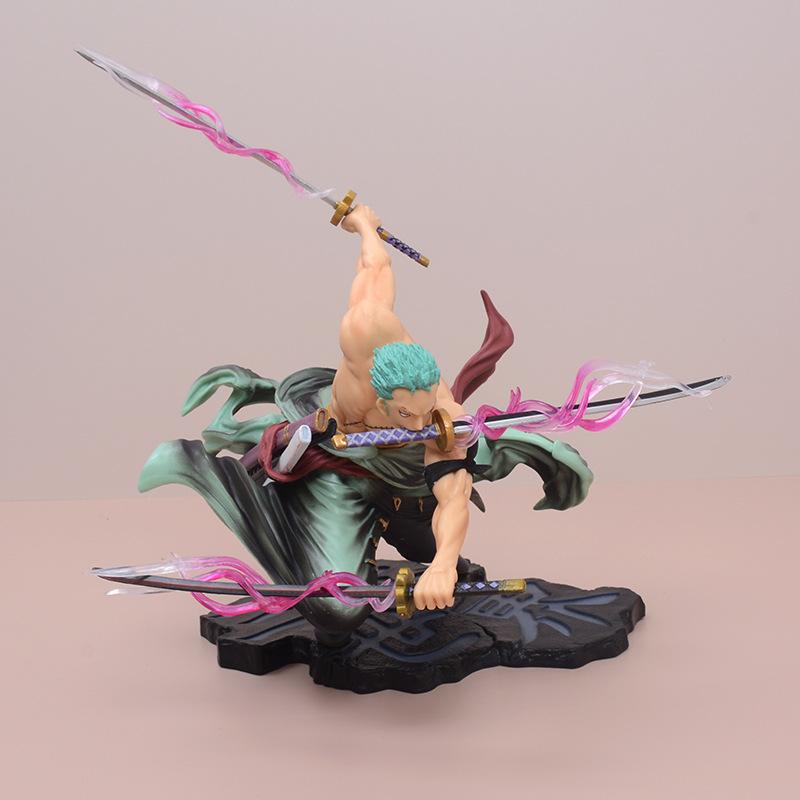 One Piece Anime Figure GK Roronoa Zoro Three-blade Sa-maximum Manga Anime Statue Action Figure Collection Model Kid Toy