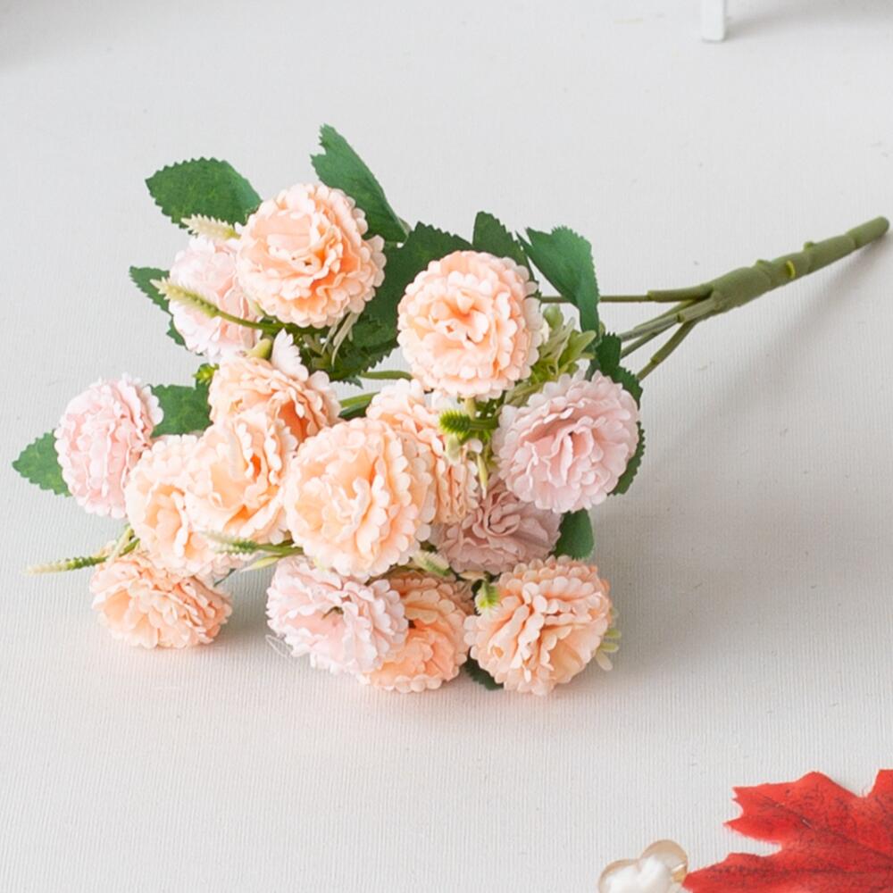 Artificial Snowflake Warm Lilac Flower Bouquet, Realistic Faux Fake Floral Design, For Home Arrangement Wedding Festival Decor