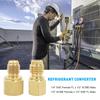 Ac Refrigerant Adapter R134a R22 Gas Charging Conversion Kit For Car Home Air Conditioning Systems Refrigerant Converter Q8k7