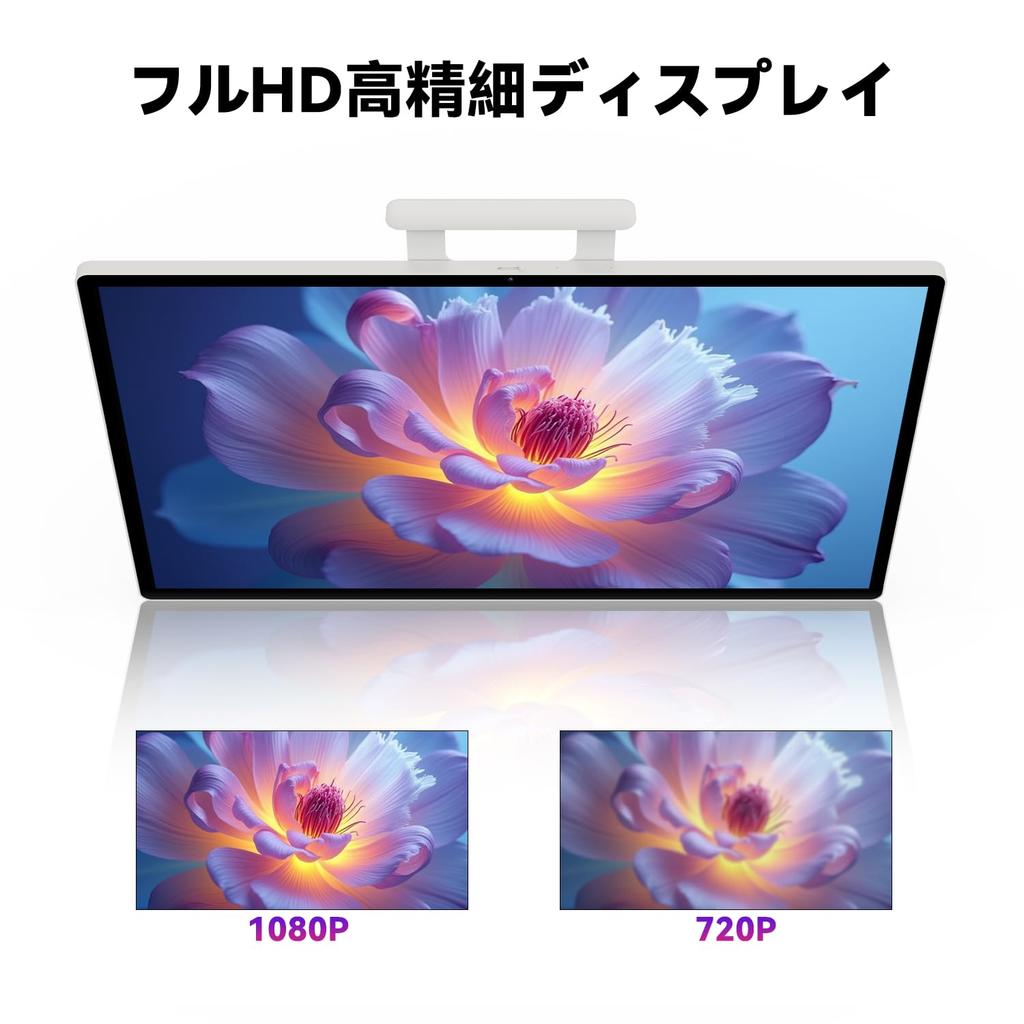 FPD Mobile Smart Monitor with 1080P IPS Large Screen Android 14 Tablet with 8GB RAM 128GB 5050mAh 65W Fast Dual Speakers X 2 3W X 8MP Widevine L1