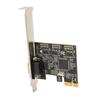 PCIe X1 RS232 Serial Adapter Card Single Port PCI Express To RS232 Converter Adapter for Windows for Linux for DOS